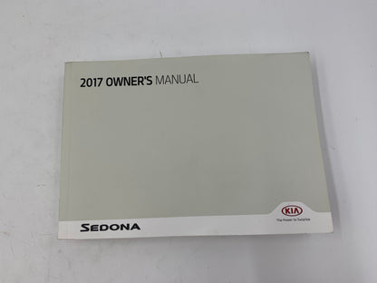 2017 Kia Sedona Owners Manual Set with Case OEM D02B64004
