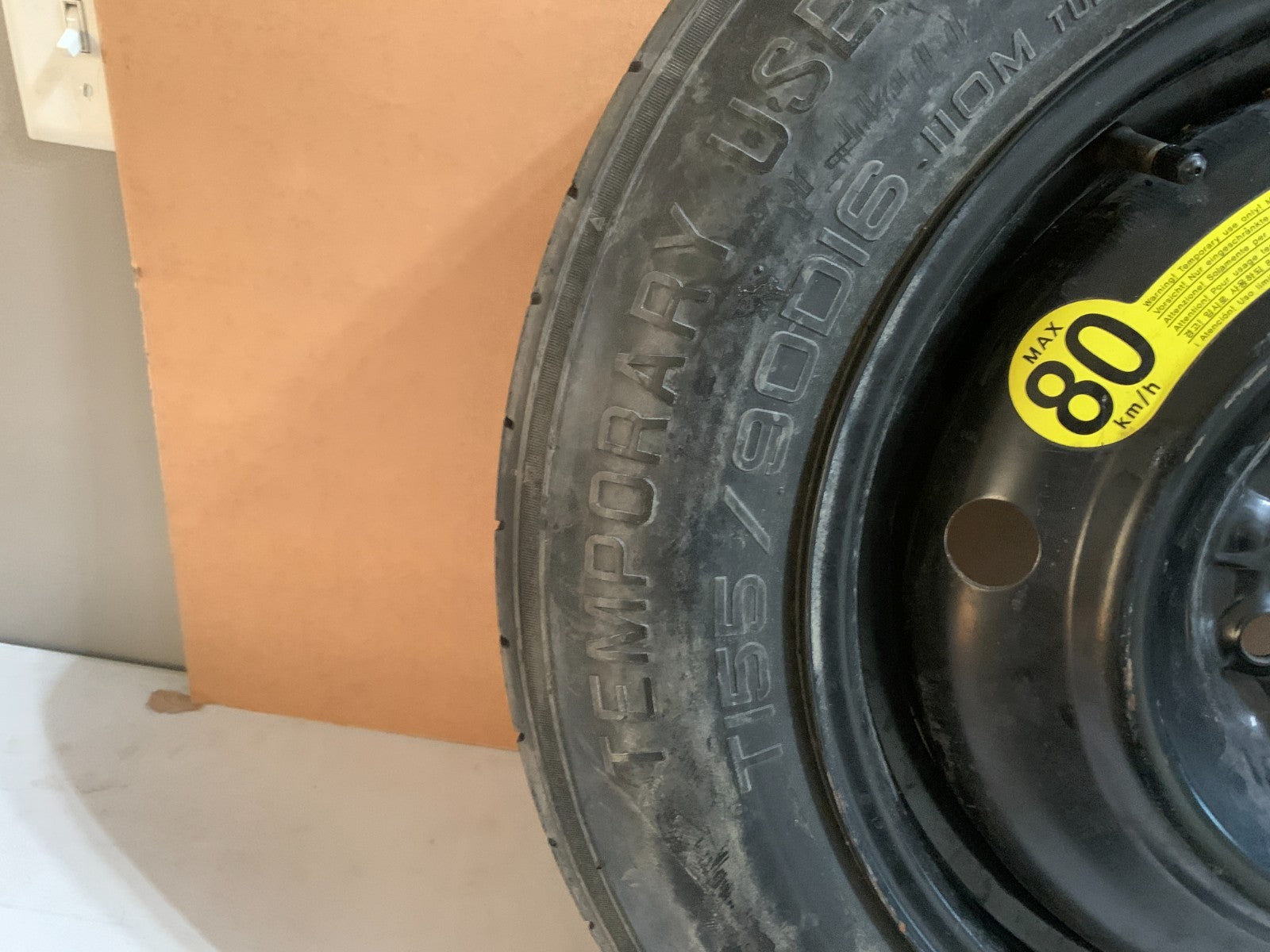 2006-2015 Hyundai Tucson 16" Spare Tire Wheel Compact Donut T155/90D16