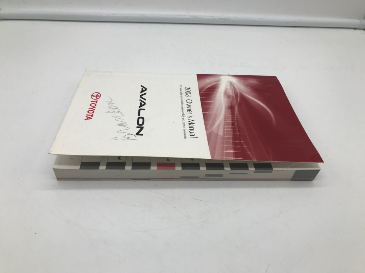 2008 Toyota Avalon Owners Manual OEM R01B27017