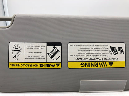 2014-2019 Kia Soul Driver Sun Visor Illuminated Gray OEM C03B46004