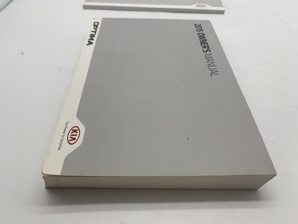 2015 Kia Optima Owners Manual Set with Case OEM R01B23019