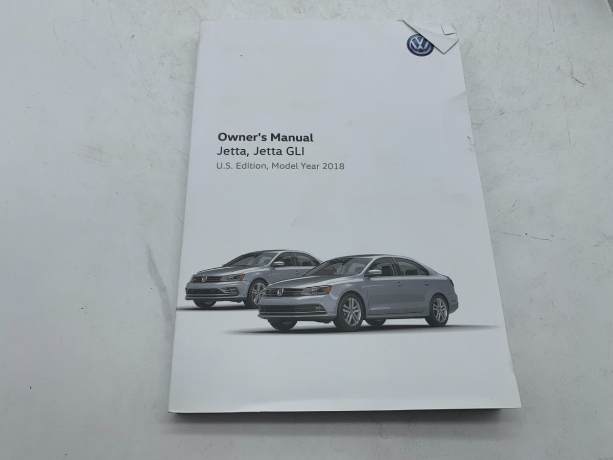 2018 Volkswagen Jetta GLI Owners Manual Set with Case OEM R01B15002