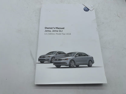 2018 Volkswagen Jetta GLI Owners Manual Set with Case OEM R01B15002
