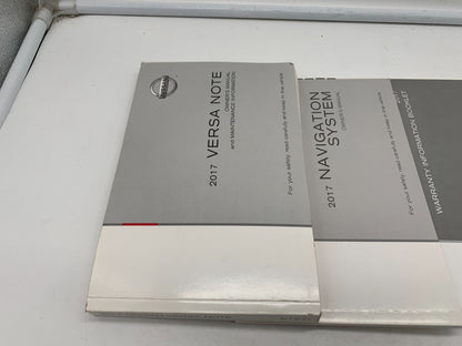 2017 Nissan Versa Note Owners Manual Set with Case OEM