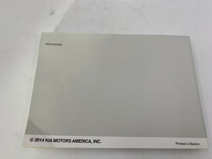 2015 Kia Optima Sedan Owners Manual OEM B03B47061