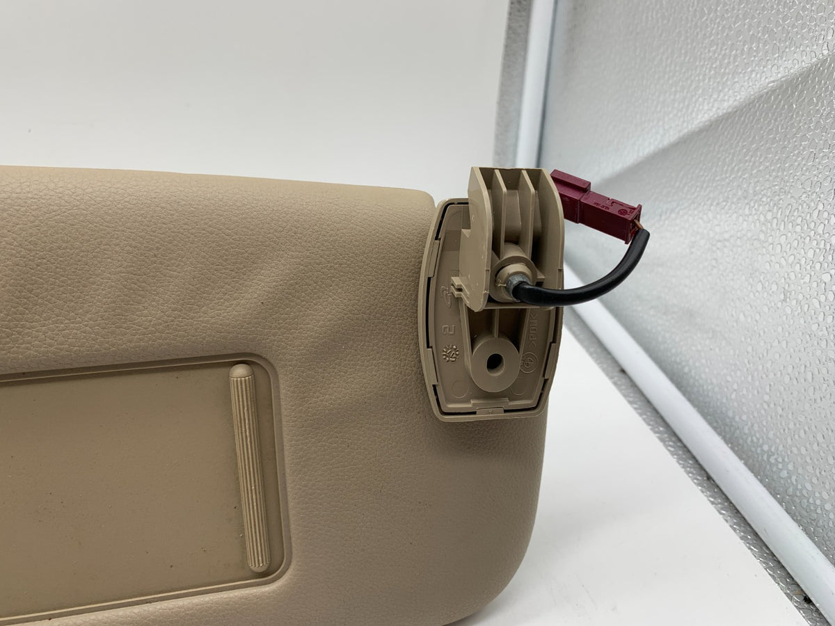 2008-2009 BMW 535i Passenger Sun Visor Beige Illuminated OEM