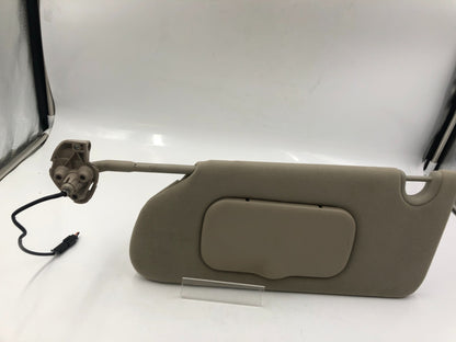 2006-2007 Cadillac DTS Driver Sun Visor Beige Illuminated OEM B02B03025