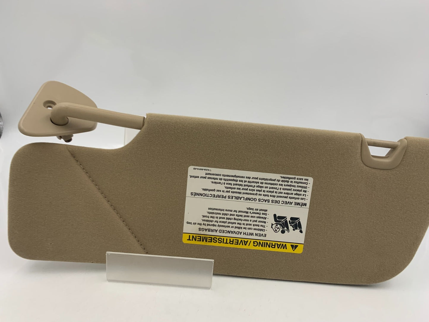 2005-2009 Ford Mustang Passenger Sun Visor Beige OEM A03B16024