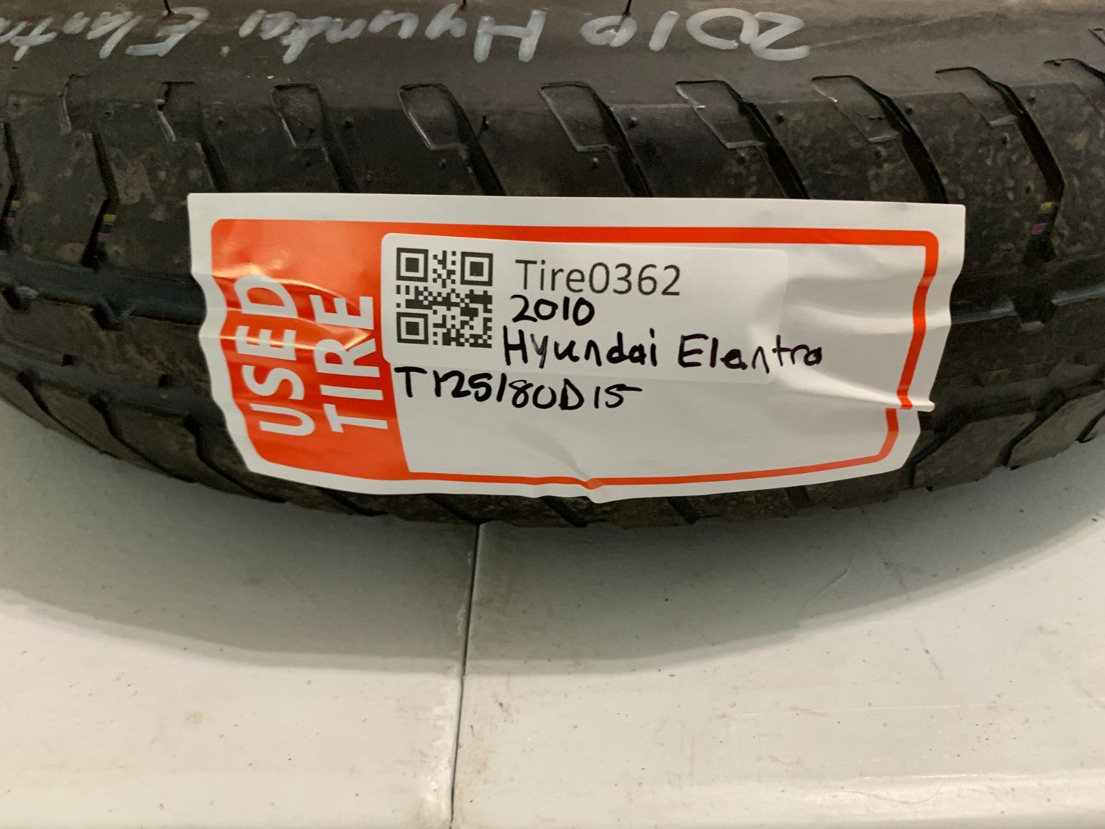 2010-2020 Hyundai Elantra 15" Spare Tire Compact Donut T125/80D15 OEM