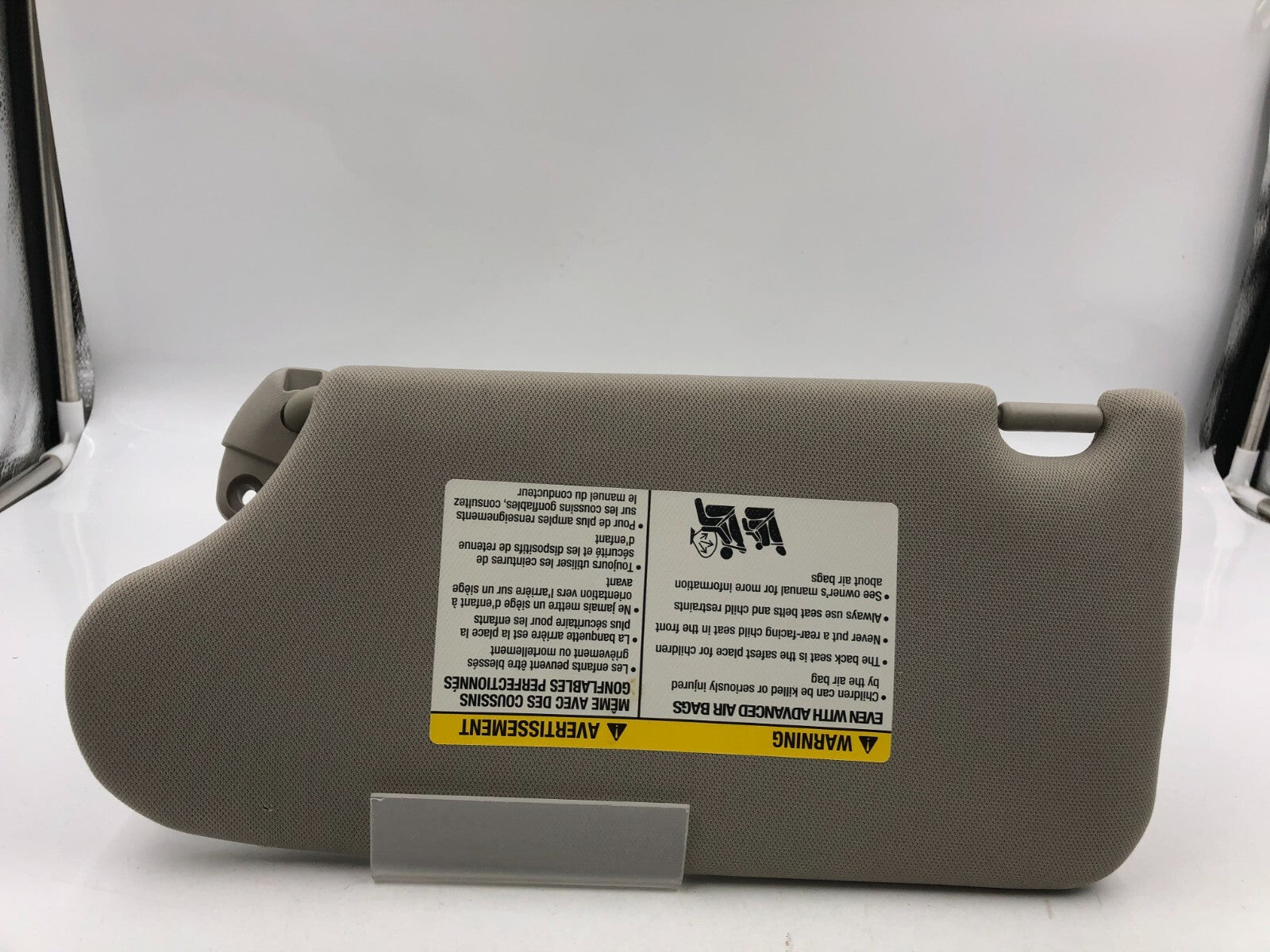 2013-2018 Nissan Altima Passenger Sun Visor Gray Illumination OEM D03B21050