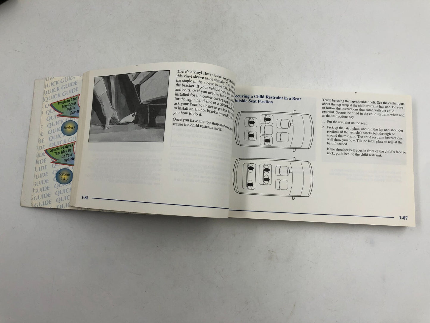 1998 Pontiac Trans Sport Owners Manual With Case OEM D03B52022