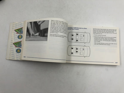 1998 Pontiac Trans Sport Owners Manual With Case OEM D03B52022