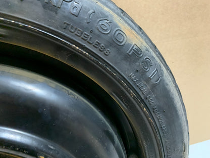 2010-2013 Mazda 3 Mazda3 15" Spare Tire Compact Donut T115/70D15 OEM