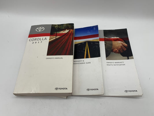 2017 Toyota Corolla Owners Manual Set OEM D01B12056