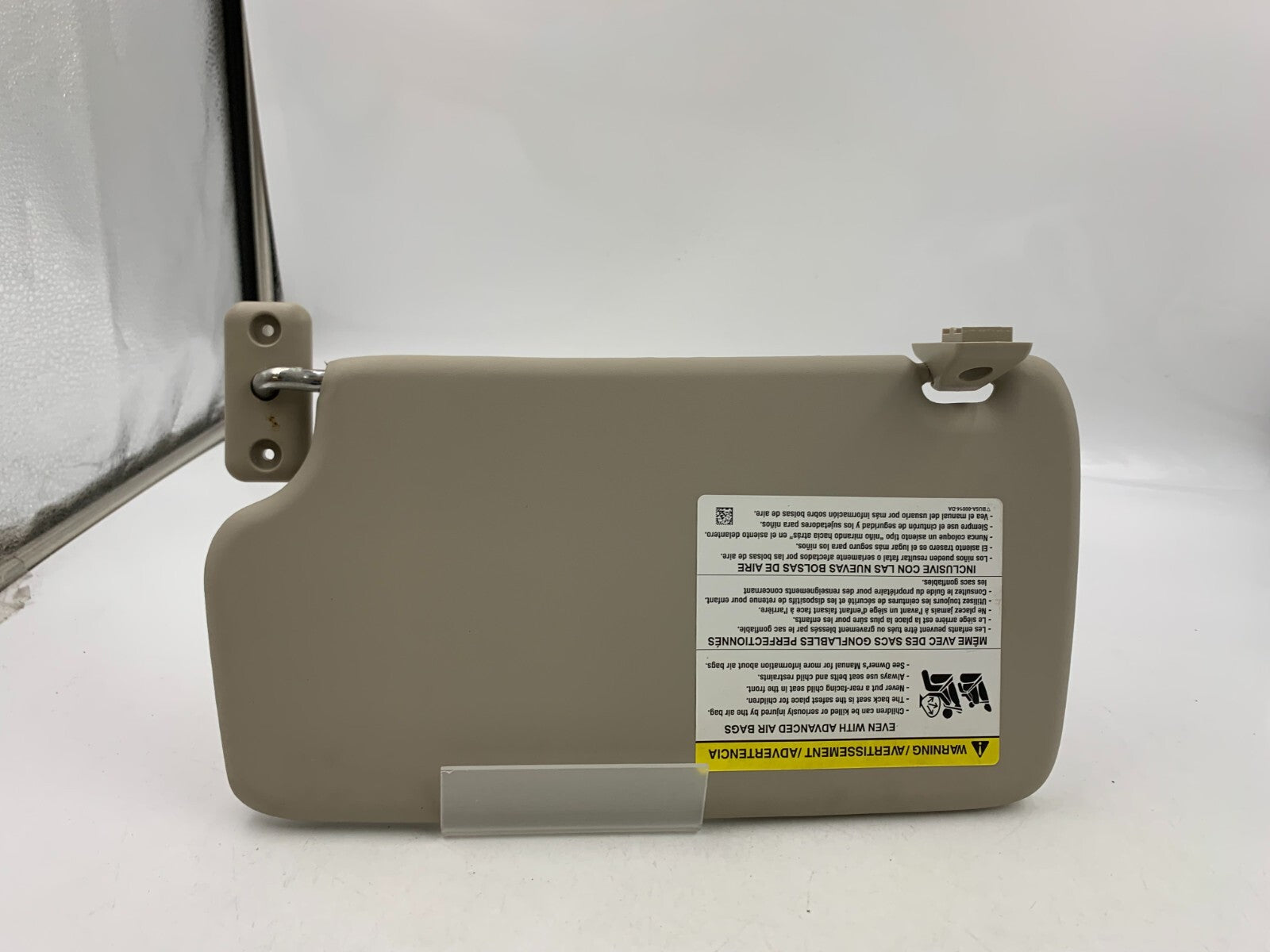 2011-2019 Ford Fiesta Passenger Sun Visor Sunvisor Tan OEM E01B35061