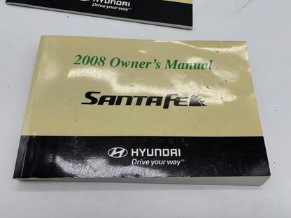 2008 Hyundai Santa FE Owners Manual Set with Case OEM A02B47046
