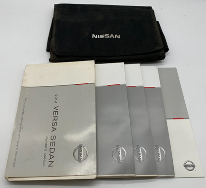 2014 Nissan Versa Sedan Owners Manual Set with Case OEM R01B04009