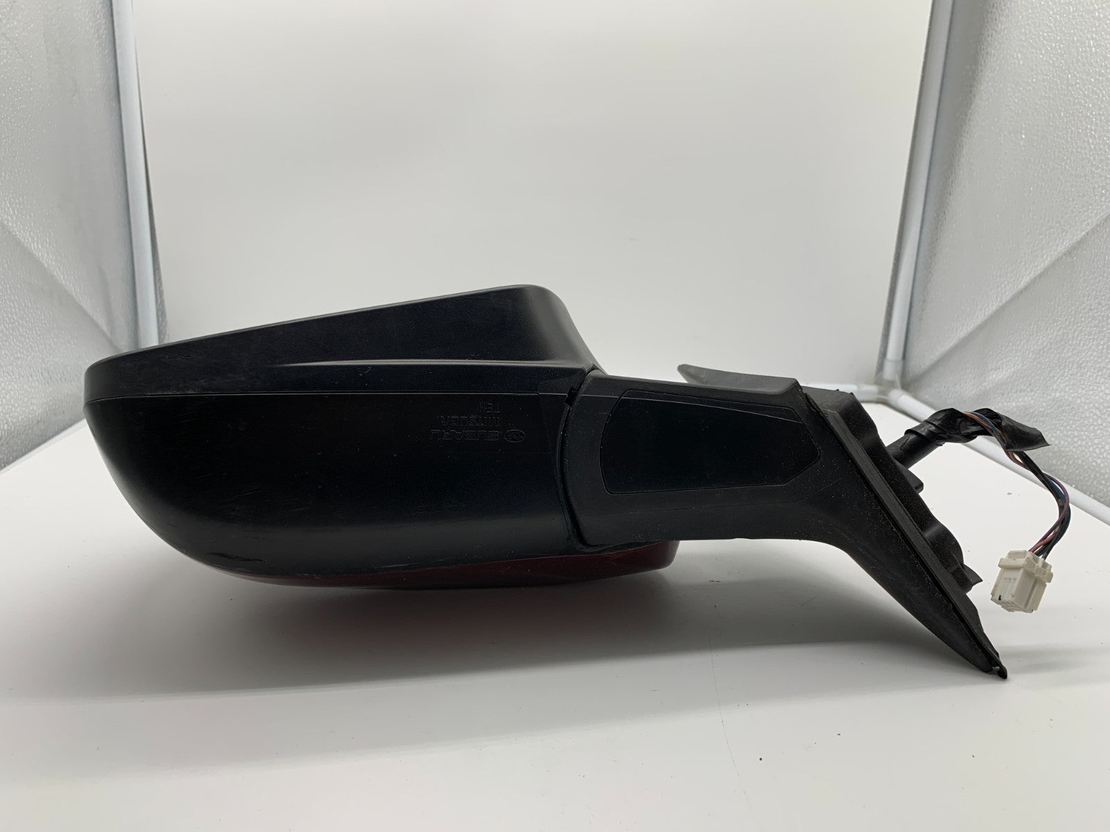 2011-2014 Subaru Legacy Driver Side View Power Door Mirror Red OEM A03B23002