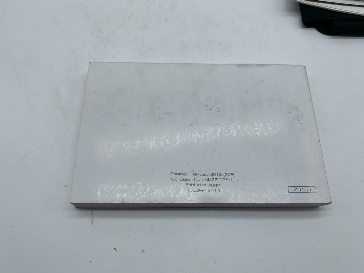 2013 Nissan Murano Owners Manual Set with Case OEM B02B27011