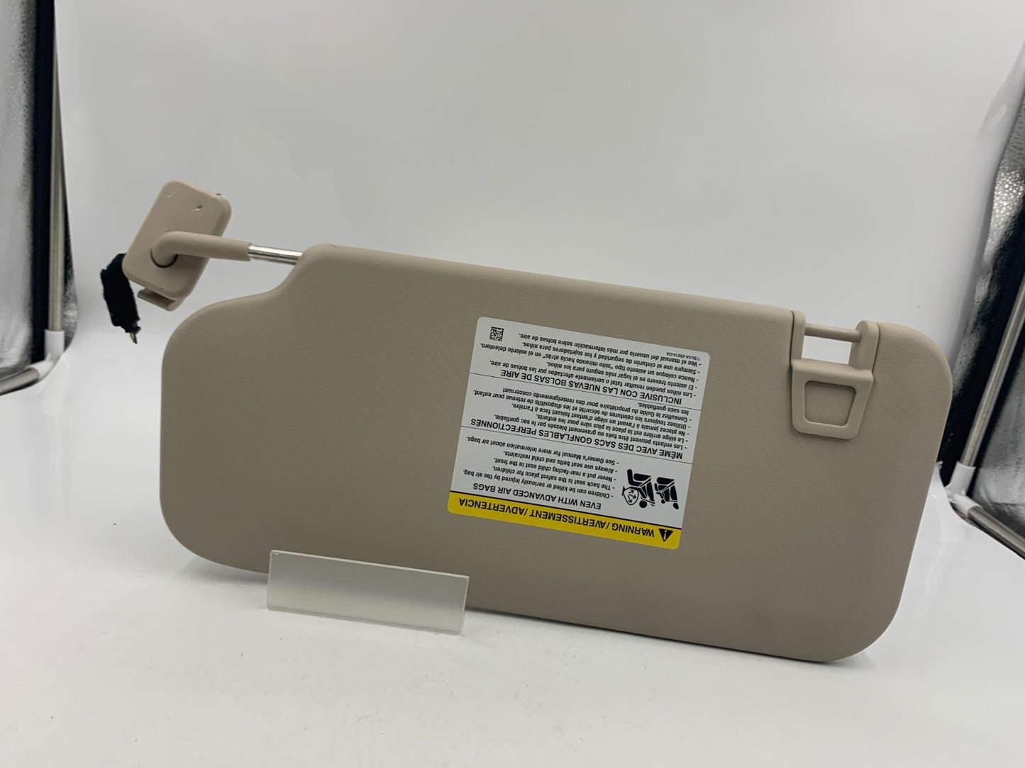 2020 Ford Escape Passenger Sun Visor Beige Illuminated OEM A04B25057