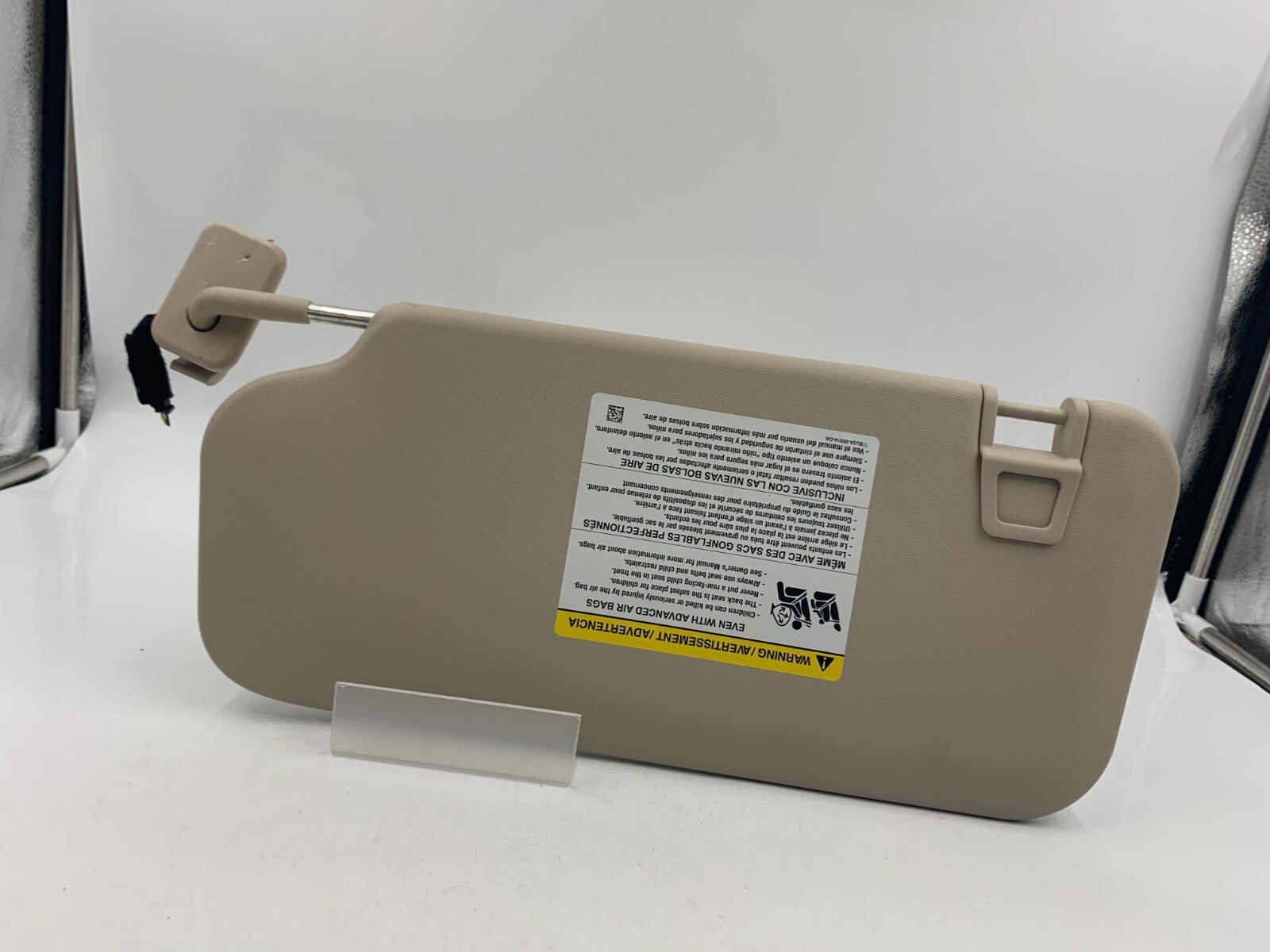 2020 Ford Escape Passenger Sun Visor Beige Illuminated OEM A04B25057