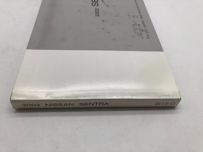 2002 Nissan Sentra Owners Manual with Case OEM R01B51003