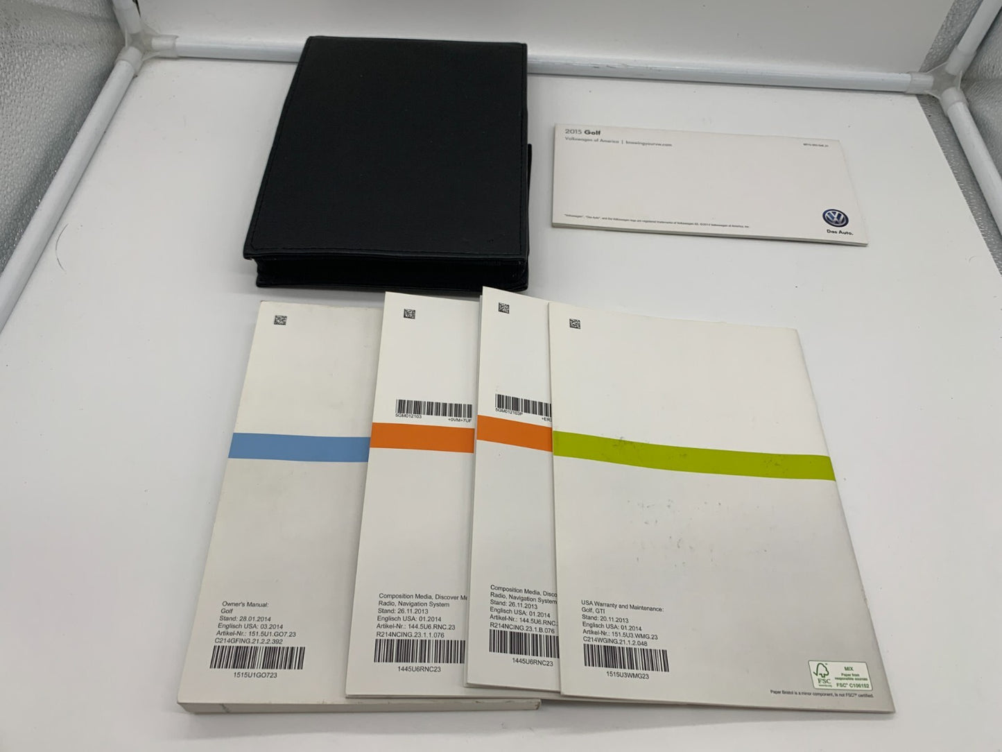 2015 Volkswagen Jetta Owners Manual Set with Case OEM D03B10002