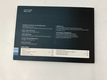 2012 Hyundai Azera Owners Manual Set with Case OEM C02B18001