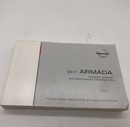 2017 Nissan Armada Sedan Owners Manual OEM A02B33006