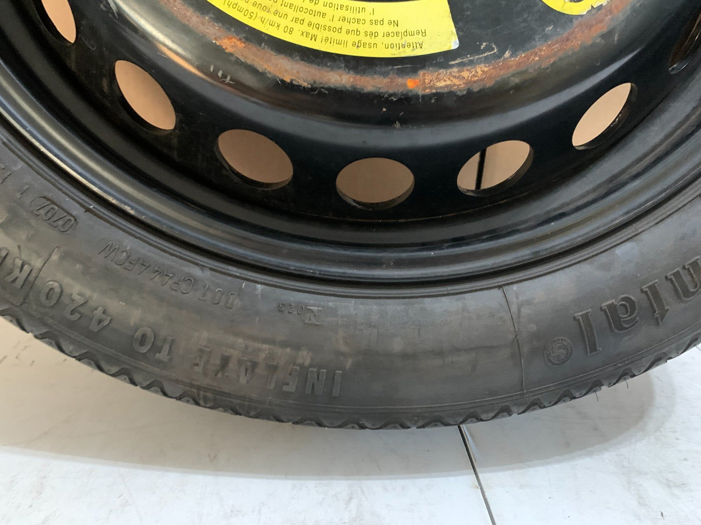 2007-2014 Mercedes Benz S550 19" Spare Tire Wheel Compact Donut T155/70R19