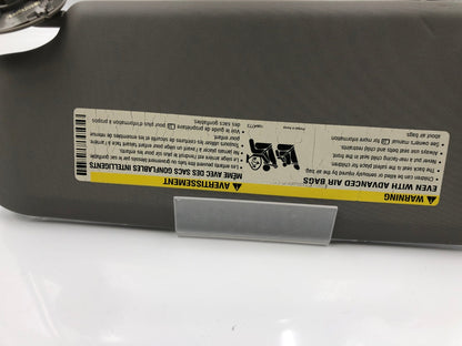 2011-2016 Chevrolet Cruze Passenger Sun Visor Gray OEM D04B59002