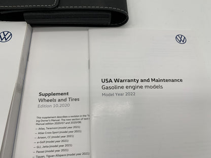 2022 Volkswagen Atlas Owners Manual Set with Case OEM C02B14054
