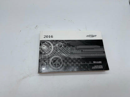 2016 Chevrolet Silverado 1500 Owners Manual OEM D02B28011