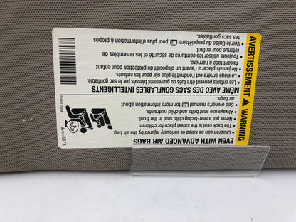 2005-2008 Pontiac Grand Prix Passenger Sun Visor Gray OEM C04B16022