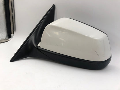 2011-2012 BMW 535i Driver Side View Power Door Mirror White OEM C03B61018