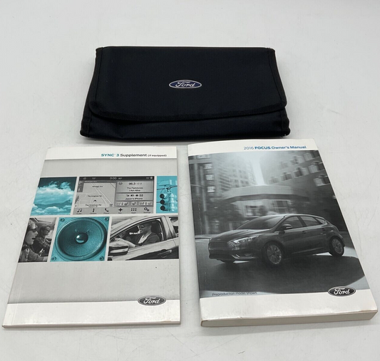 2016 Ford Focus Owners Manual Set with Case OEM C02B26031