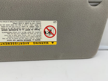 2002-2004 Toyota Camry Passenger Sun Visor Gray OEM