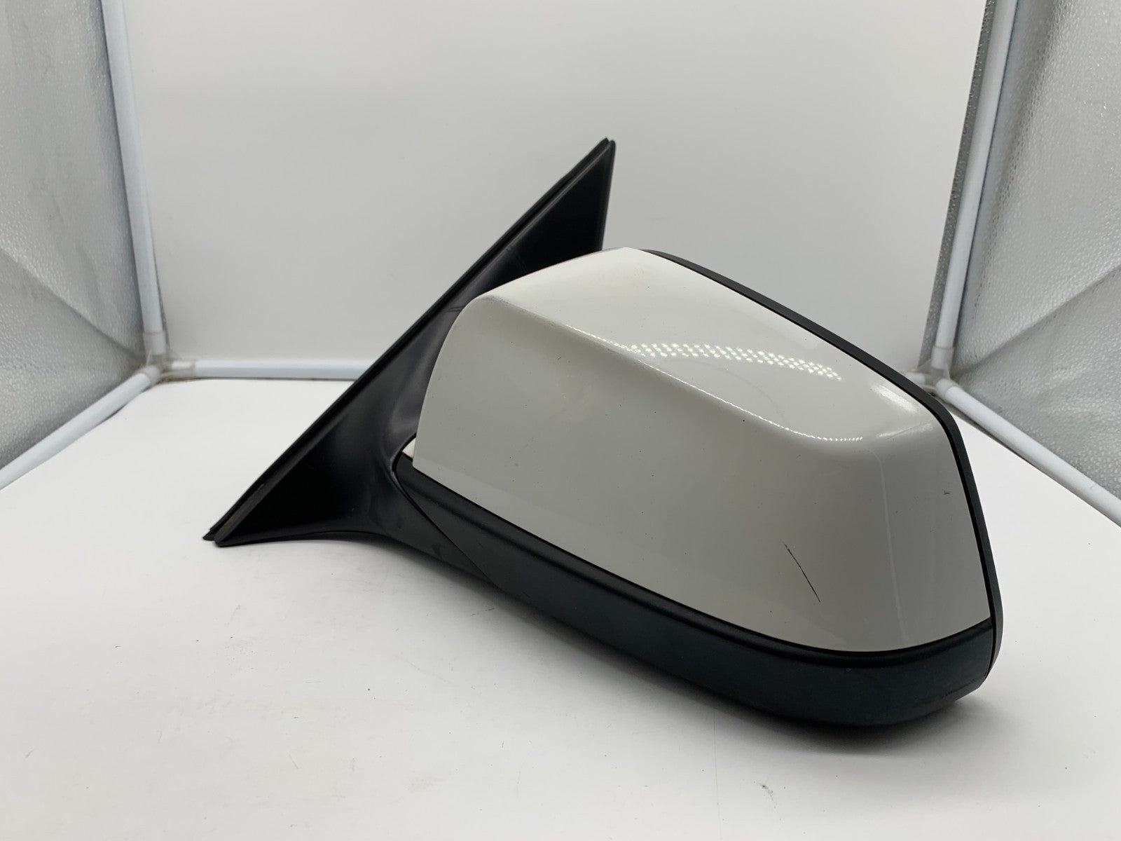 2011-2012 BMW 535i Driver Side View Power Door Mirror White OEM C03B61018