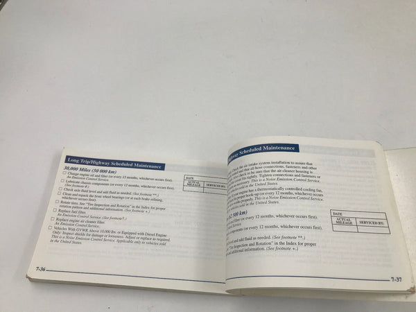2000 GMC Savana Owners Manual Handbook OEM K03B12005