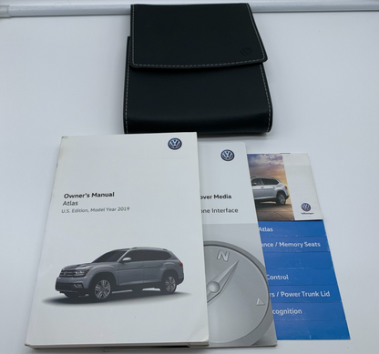 2019 Volkswagen Atlas Owners Manual Set with Case OEM A02B31010