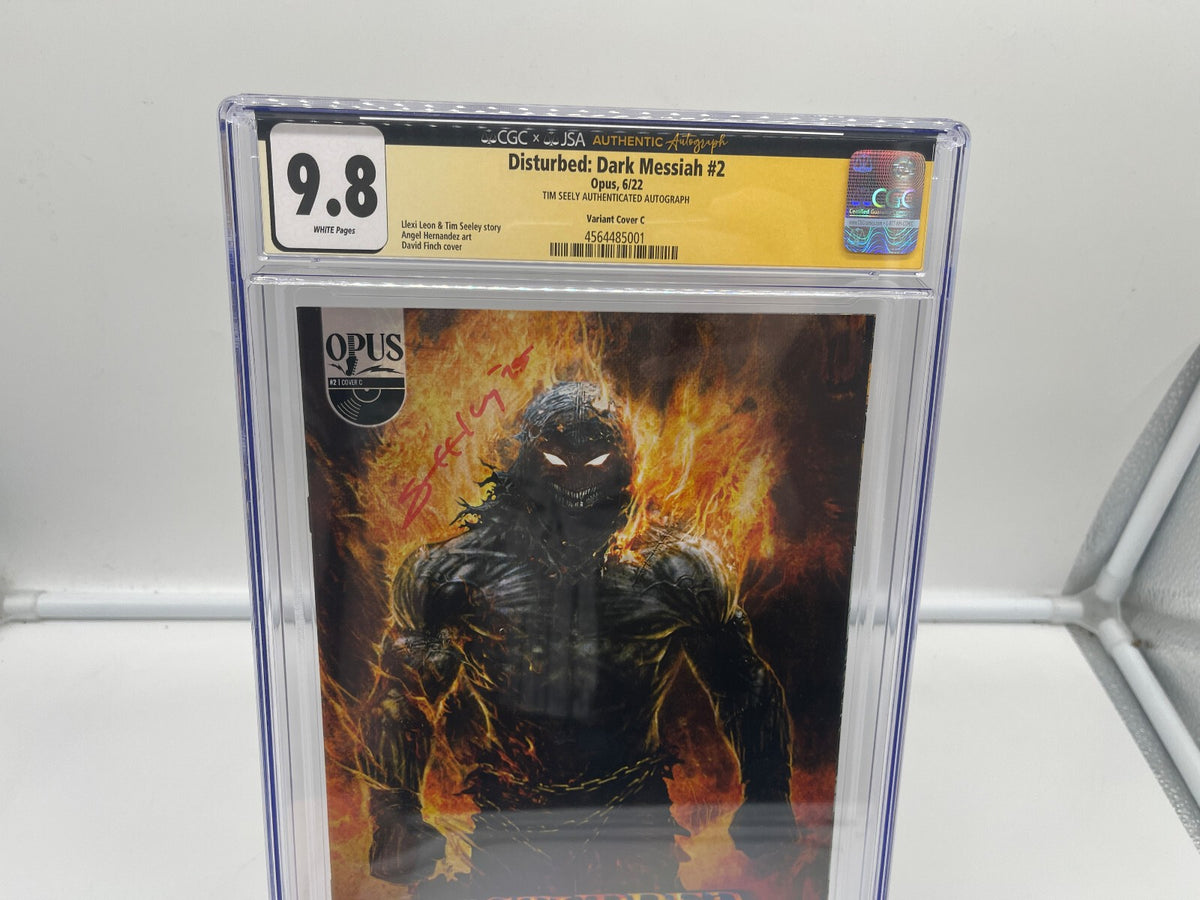 Disturbed Dark Messiah #2 CGC 9.8 JSA Signature Series Tim Seeley
