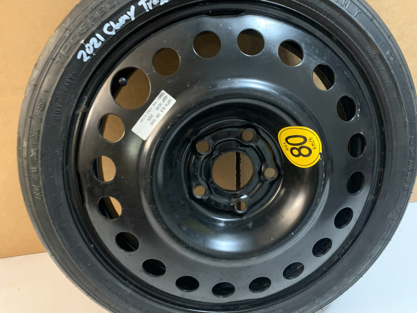2013-2023 Chevrolet Trax 16" Spare Tire Wheel Compact Donut T125/70D16