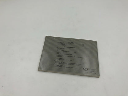 1997 Mazda 626 Owners Manual OEM C03B69022
