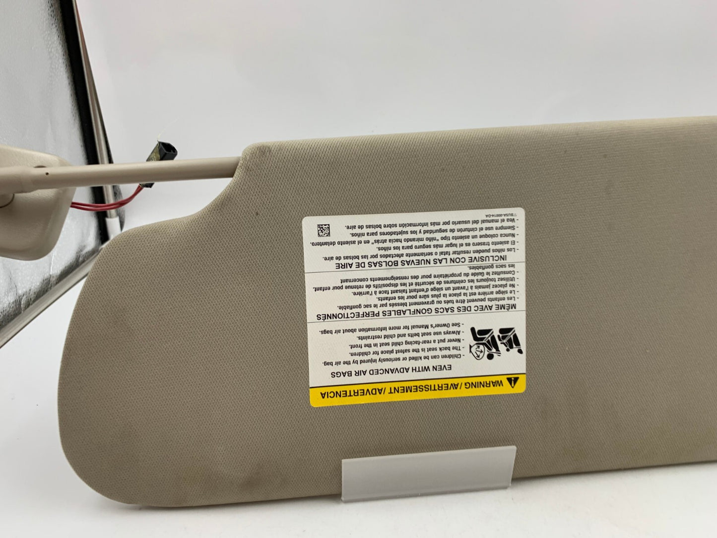 2009-2012 Ford Flex Passenger Sun Visor Sunvisor Gray Illuminated OEM B03B16090