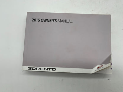 2016 Kia Sorento Owners Manual Set with Case OEM D04B34003