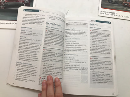 2019 Mini Hardtop 2DR 4DR Owners Manual Set with Case OEM D01B56053