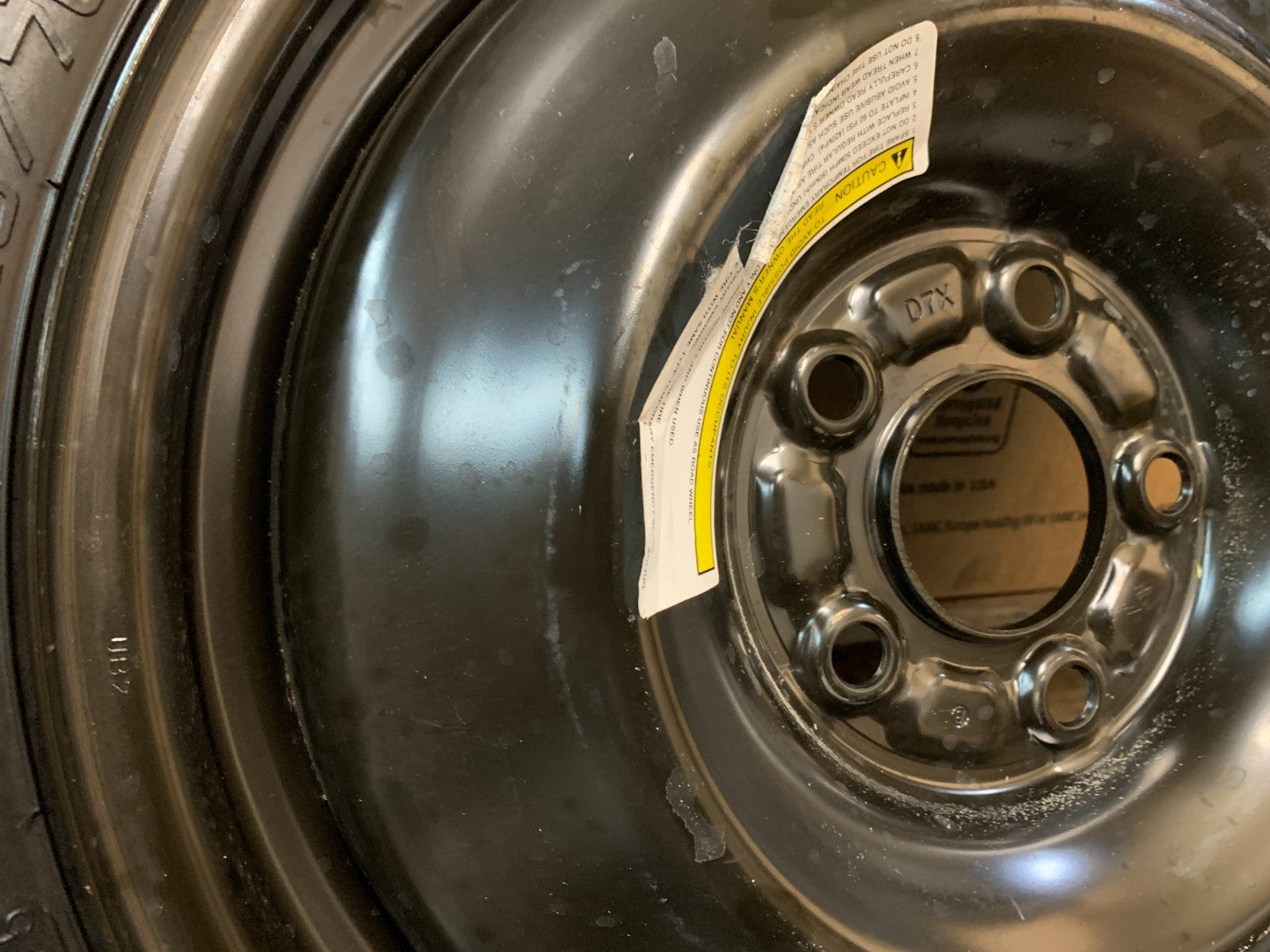 2015-2019 Nissan Sentra 16" Spare Tire Wheel Compact Donut T125/70D16