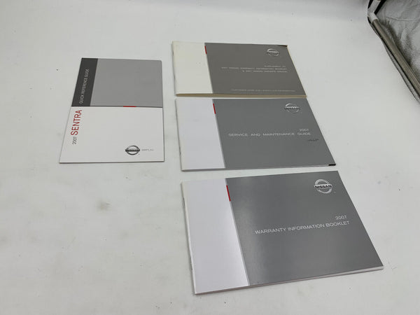 2007 Nissan Sentra Owners Manual Set with Case OEM K03B13007