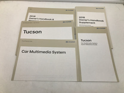 2018 Hyundai Tucson Owners Manual Set OEM C04B22034