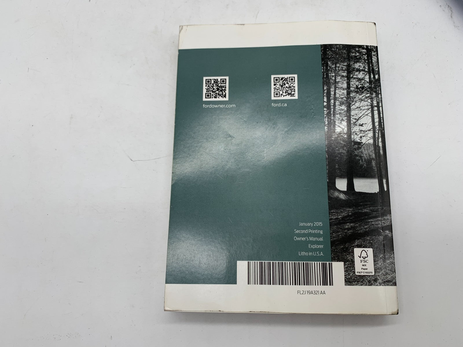 2015 Ford Explorer Owners Manual Set with Case OEM